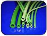 Green silicone rubber food grade tubing
